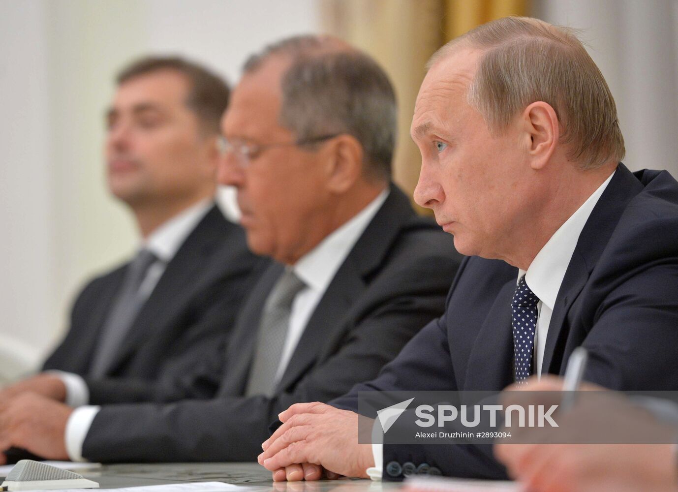 President Putin meets with US Secretary of State John Kerry