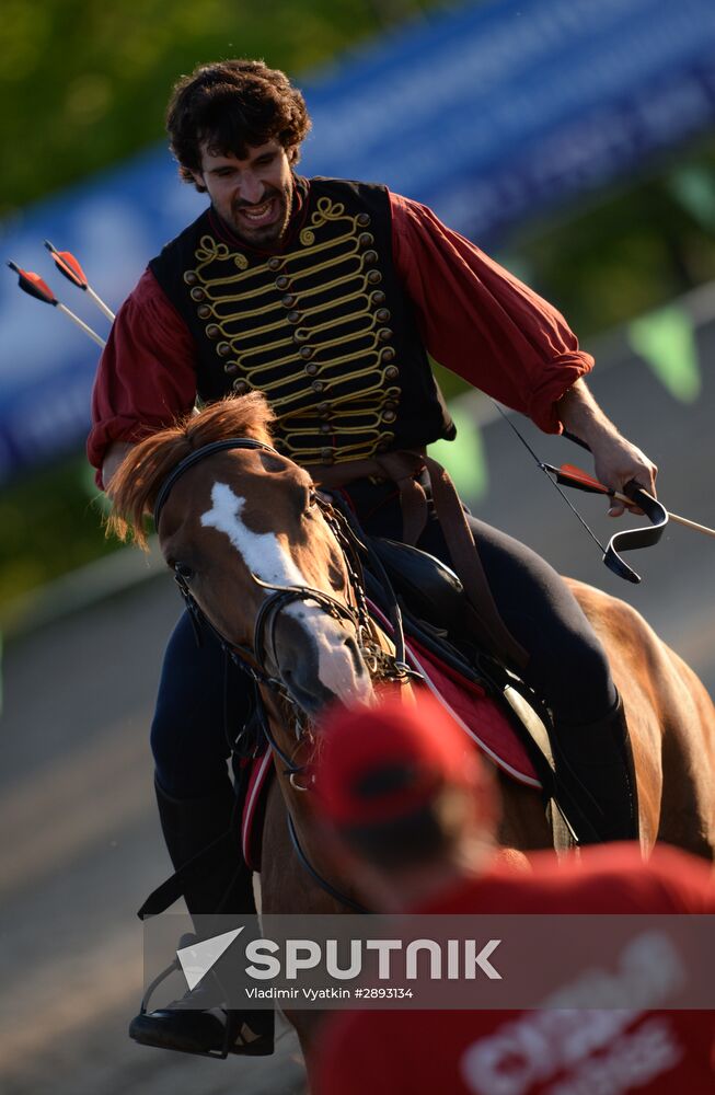 International trick riding competition