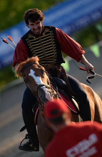 International trick riding competition