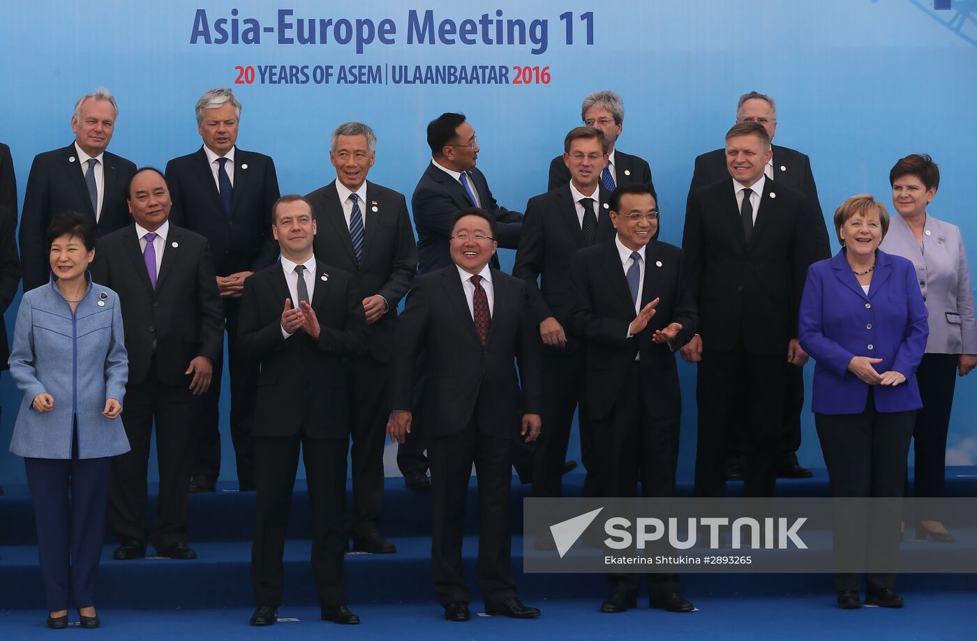 Prime Minister Dmitry Medvedev at the ASEM Summit in Mongolia