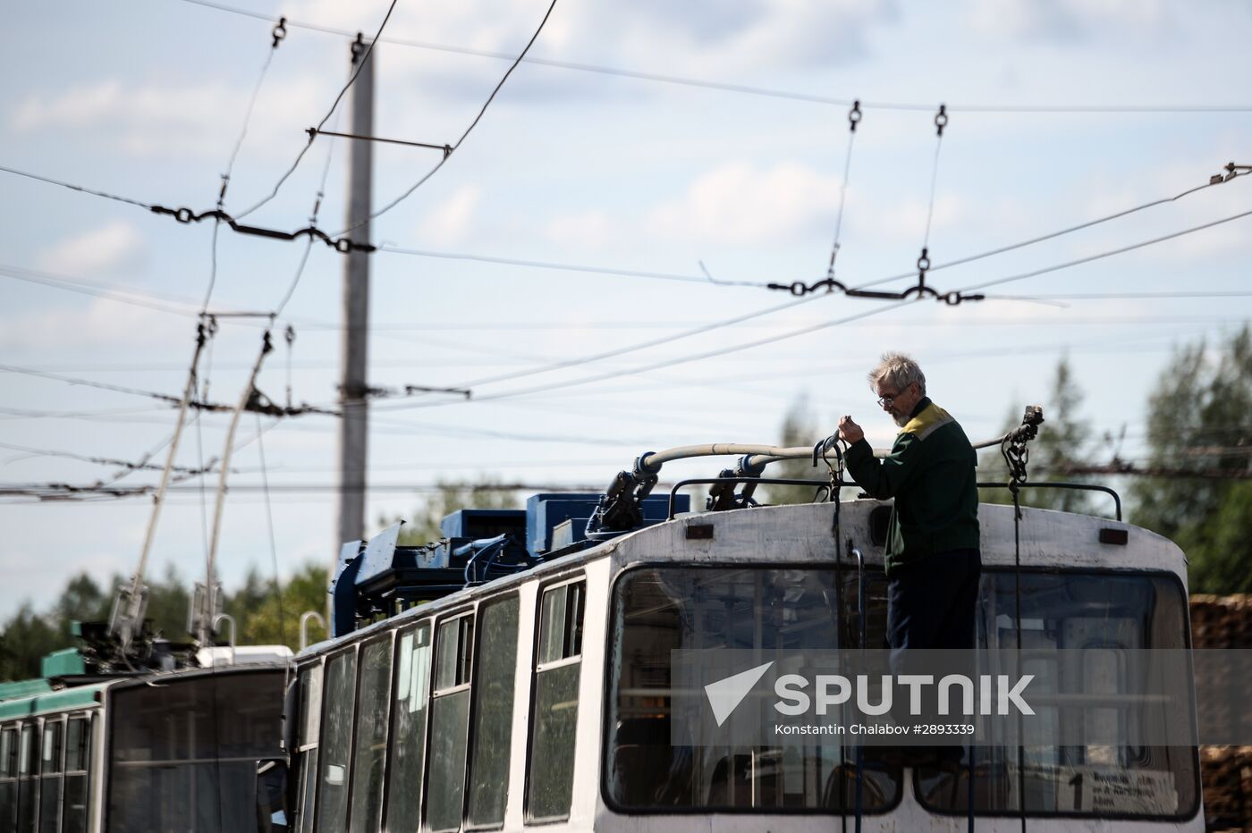 Bus and trolleybus depot in Veliky Novgorod