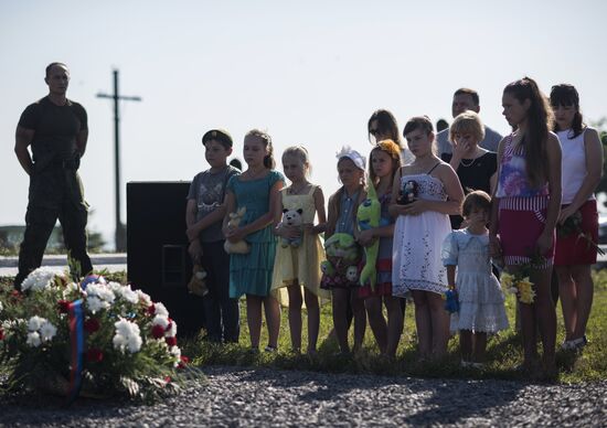 Commemorative ceremony for 2014 Malaysia Airlines Boeing crash near Donetsk