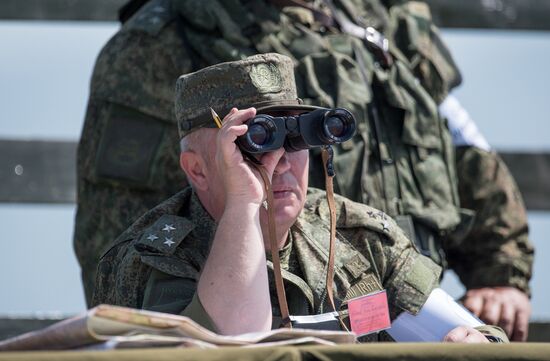 Military exercise at Alagyaz base in Armenia