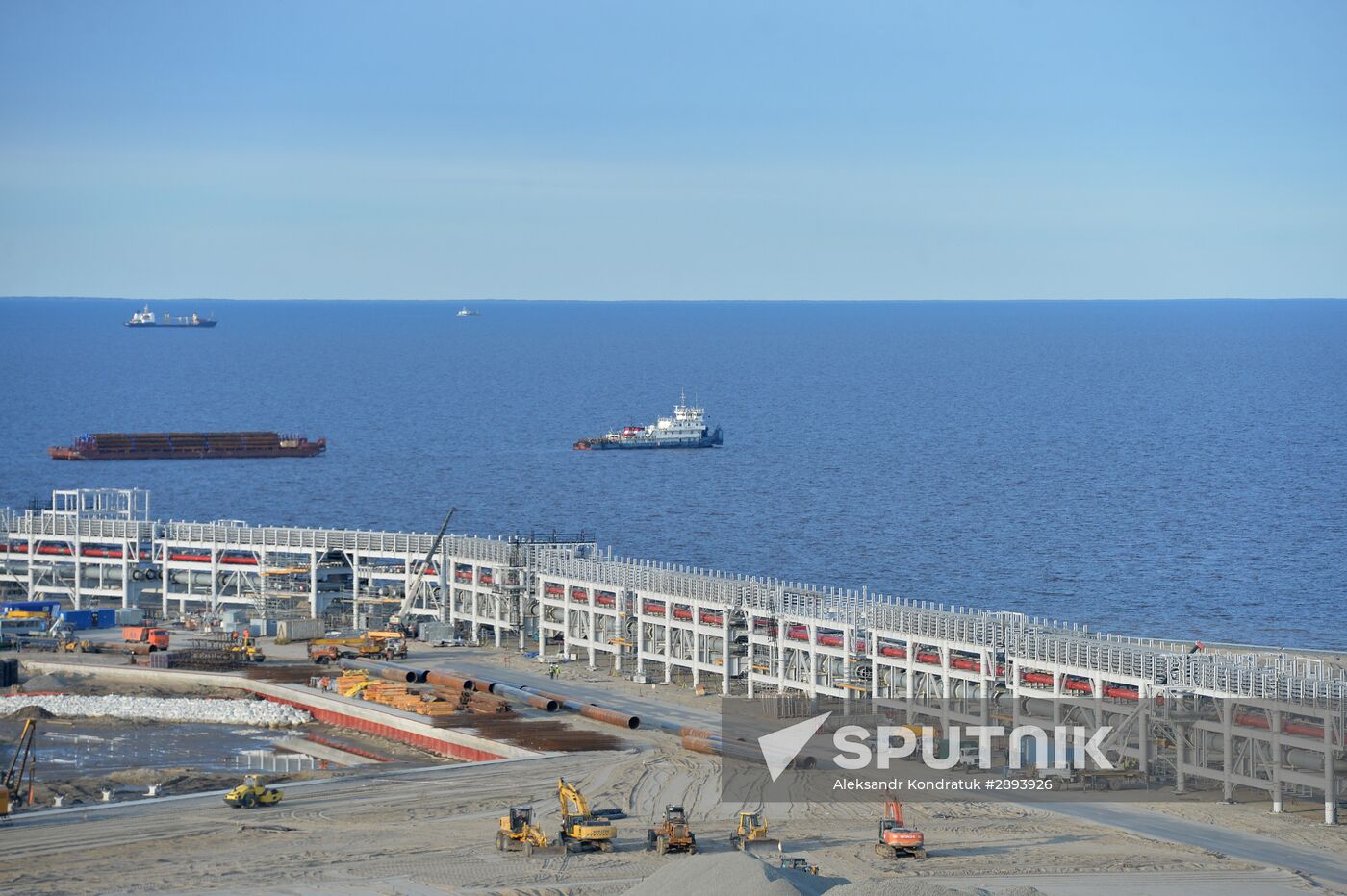 Natural gas liquefaction plant under construction in Yamal