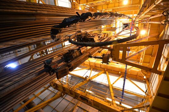 Natural gas liquefaction plant under construction in Yamal