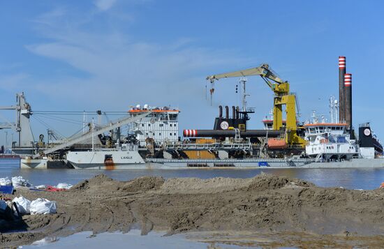 Natural gas liquefaction plant under construction in Yamal