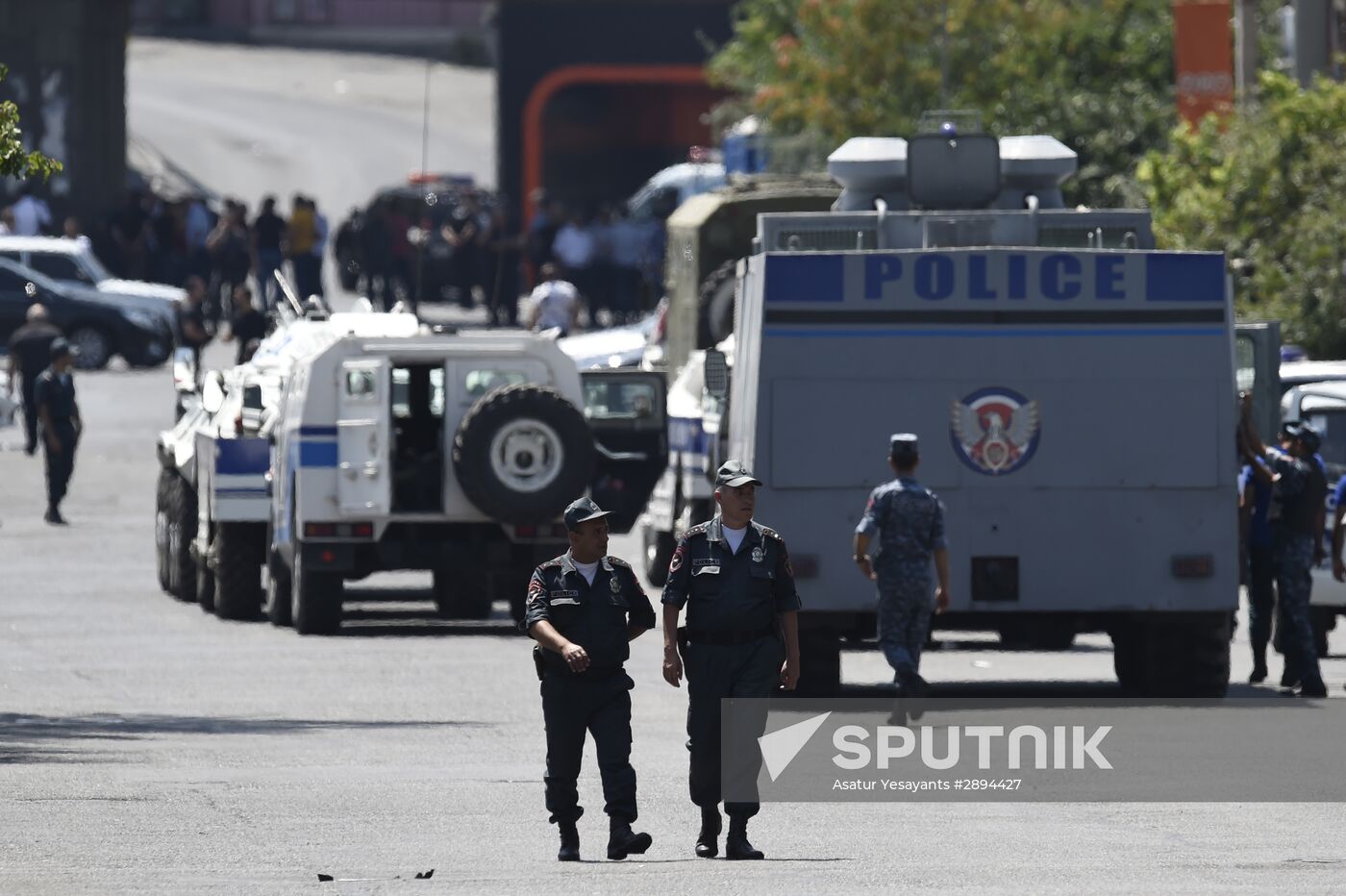 Police station seized in Armenia's capital Yerevan
