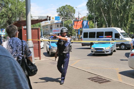 Shooting near police station in Almaty