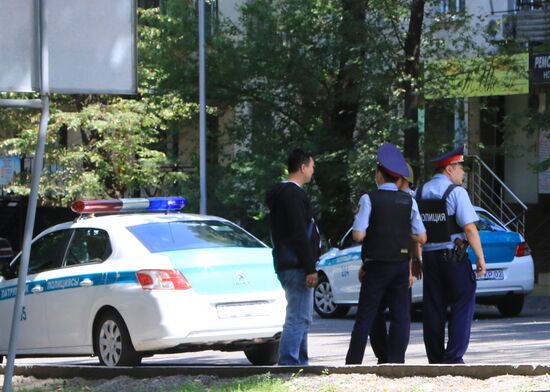 Shooting near police station in Almaty