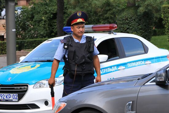 Shooting near police station in Almaty