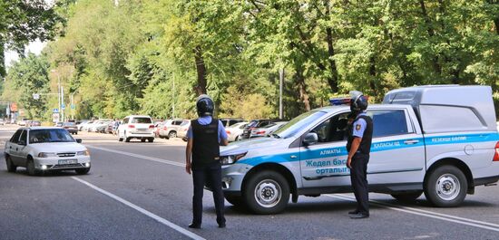 Shooting near police station in Almaty