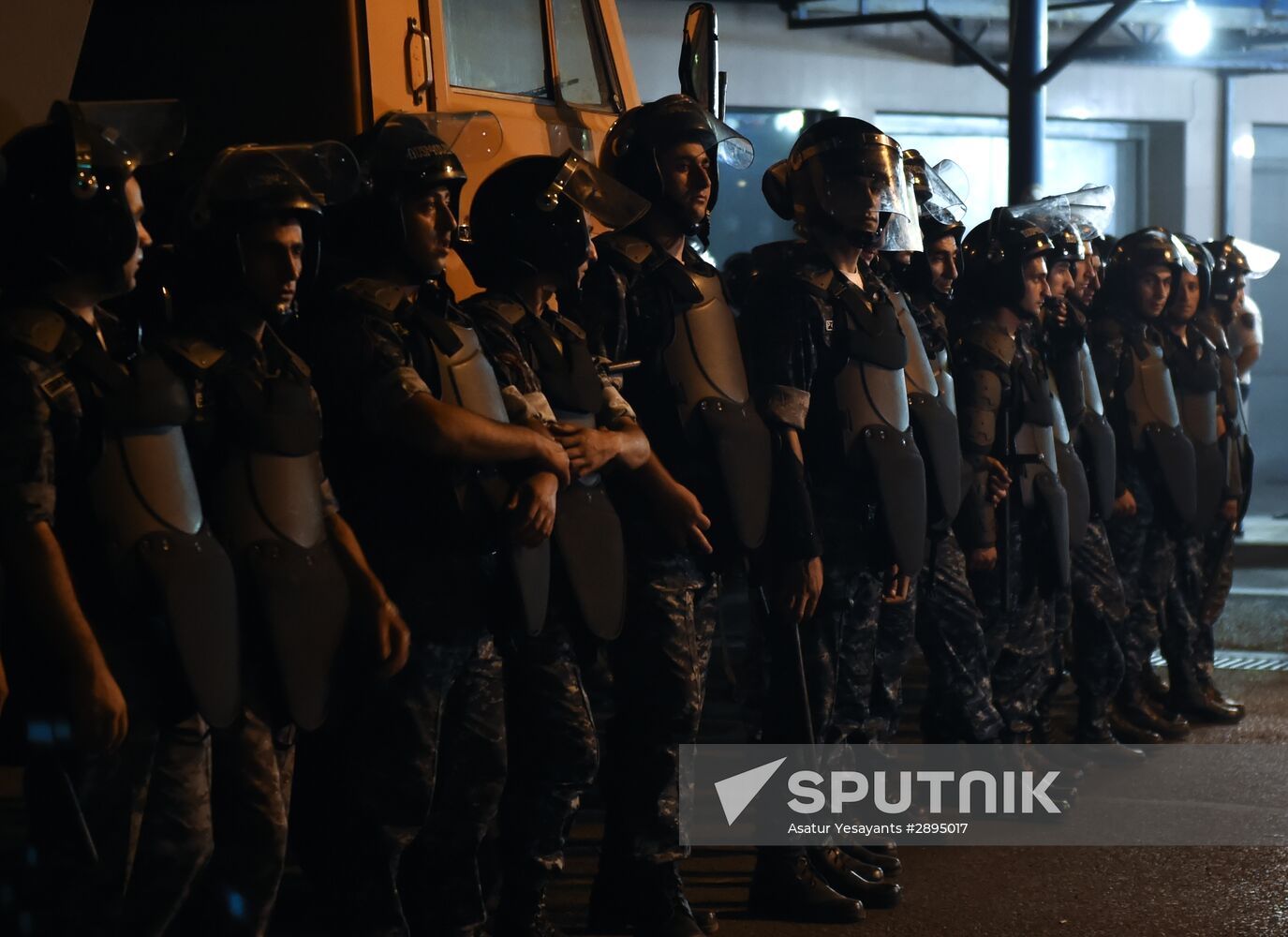 Civil rights activists march in Yerevan