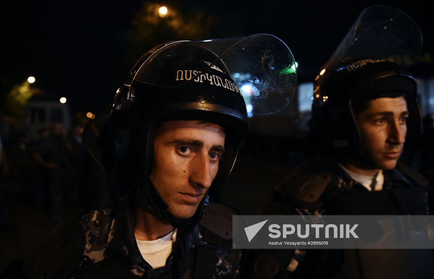 Civil rights activists march in Yerevan