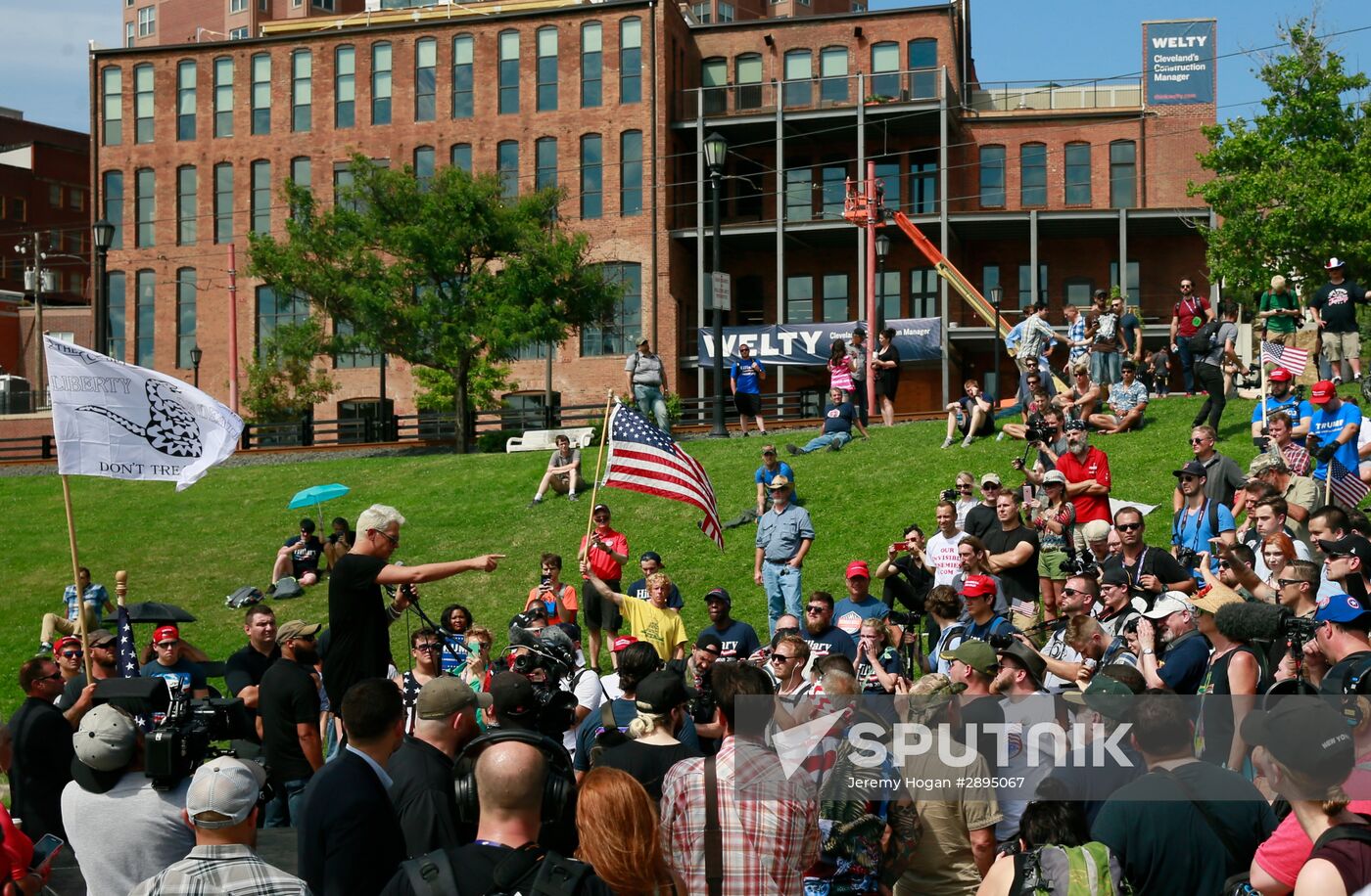 Donald Trump's supporters stage rally