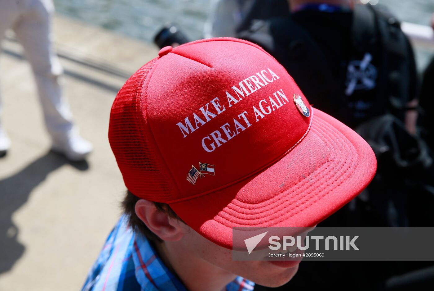 Donald Trump's supporters stage rally