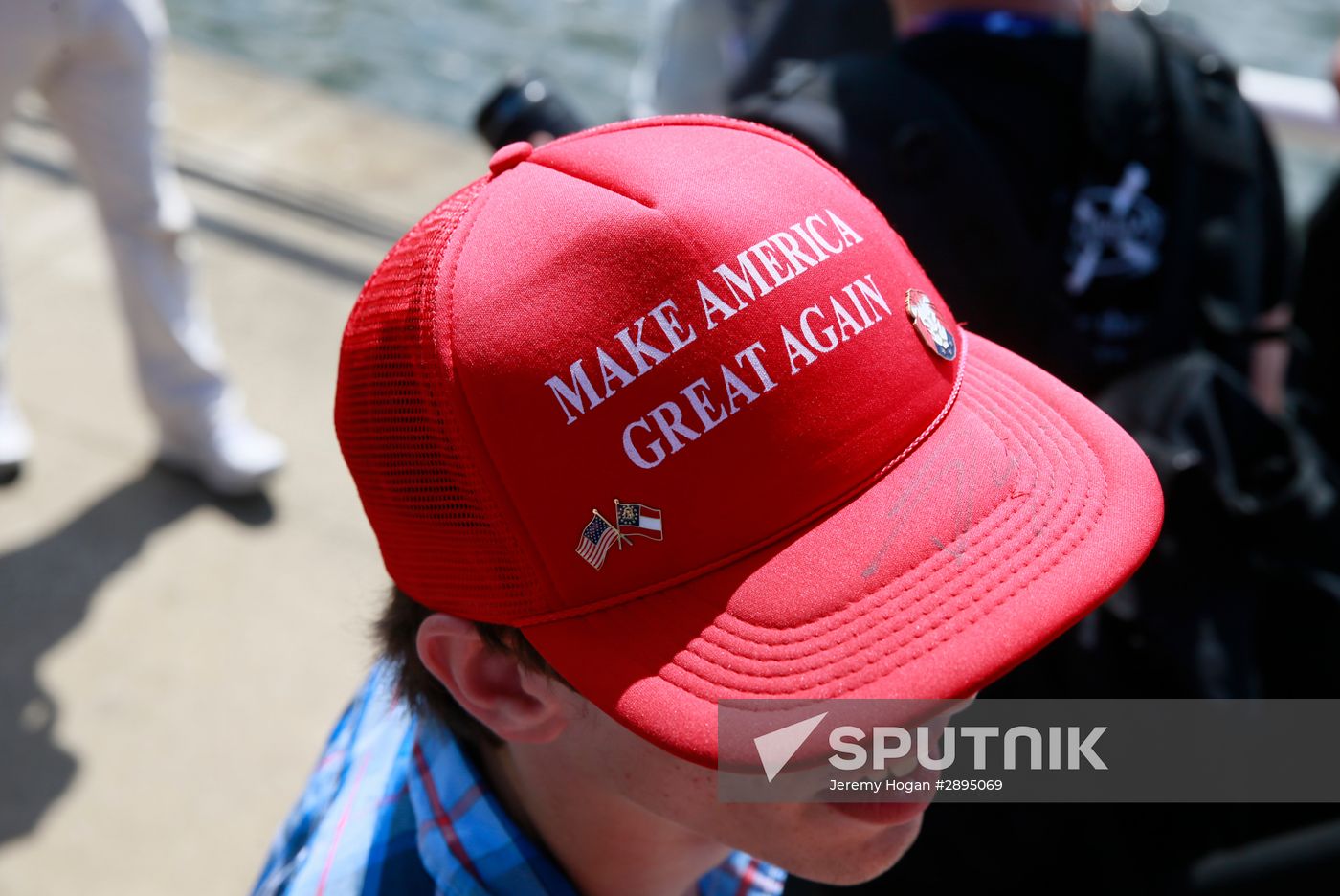 Donald Trump's supporters stage rally