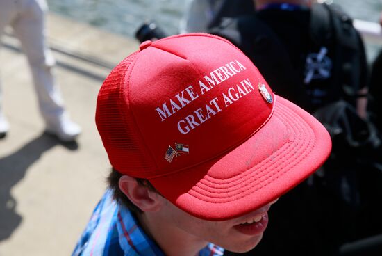 Donald Trump's supporters stage rally