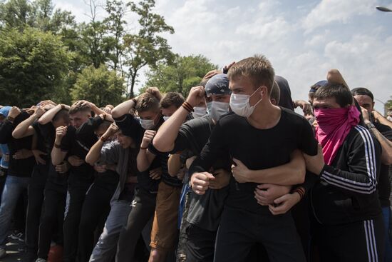Training unarmed resistance to foreign armed mission invasion of Lugansk People's Republic