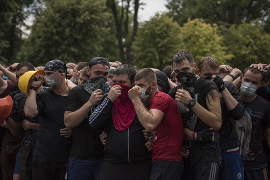 Training unarmed resistance to foreign armed mission invasion of Lugansk People's Republic