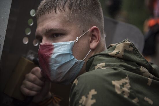 Training unarmed resistance to foreign armed mission invasion of Lugansk People's Republic