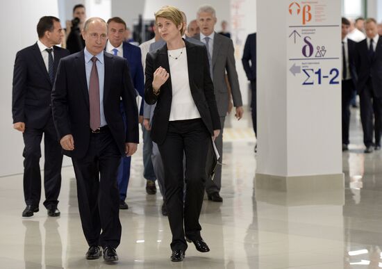 President Vladimir Putin visits Syrius educational center in Sochi