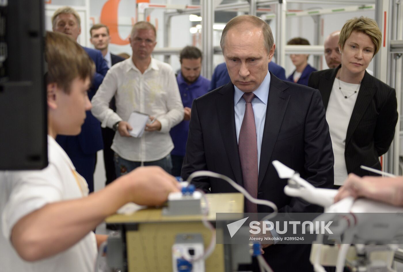 President Vladimir Putin visits Syrius educational center in Sochi