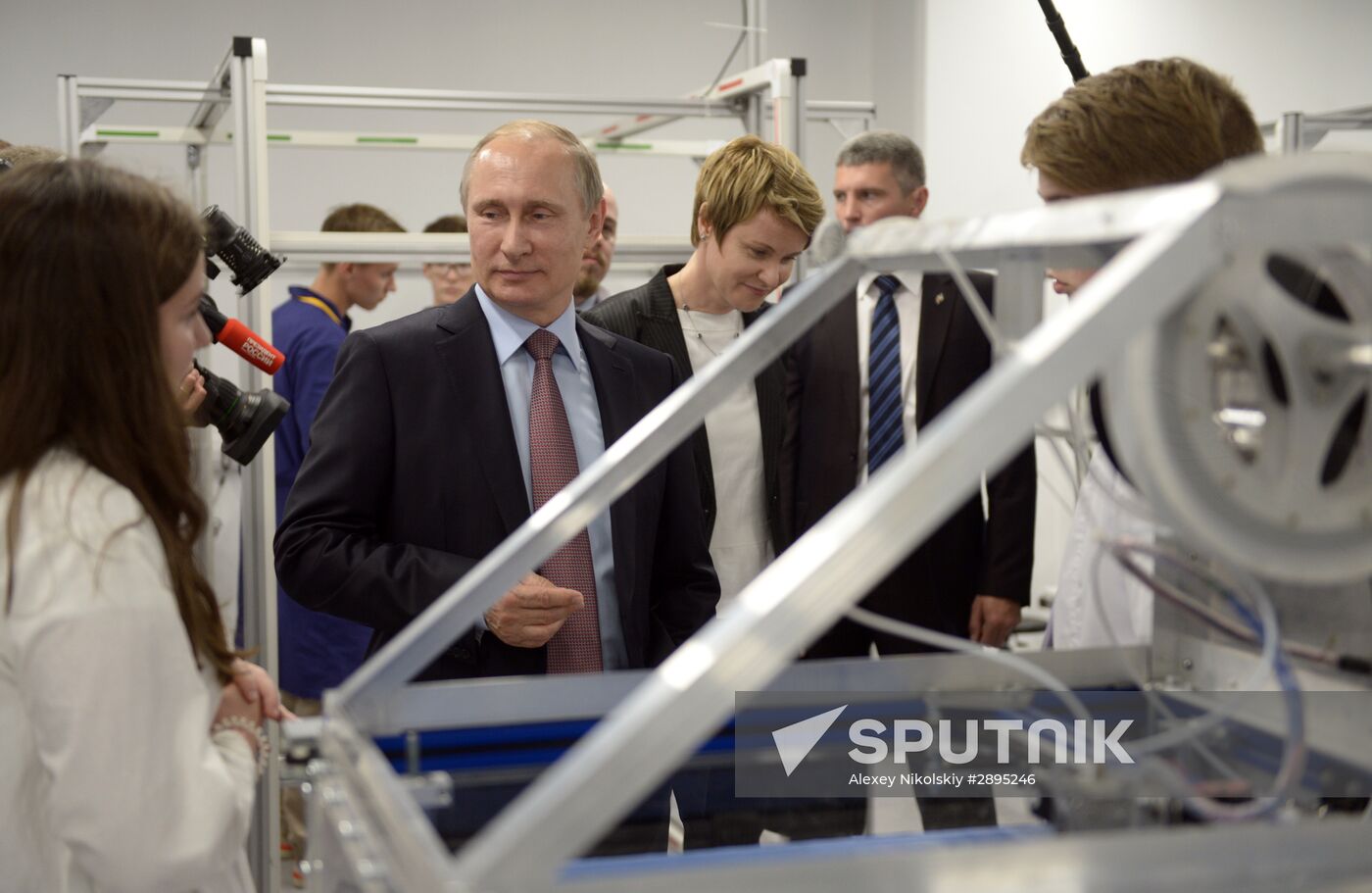 President Vladimir Putin visits Syrius educational center in Sochi