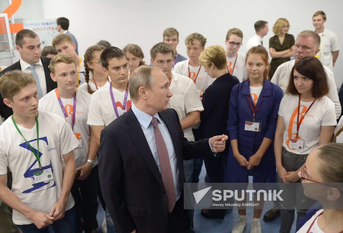 President Vladimir Putin visits Syrius educational center in Sochi