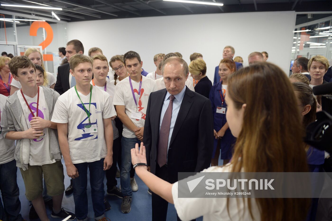 President Vladimir Putin visits Syrius educational center in Sochi