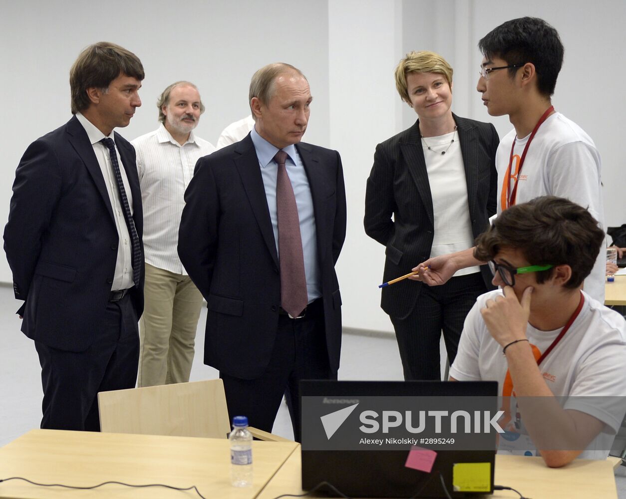 President Vladimir Putin visits Syrius educational center in Sochi