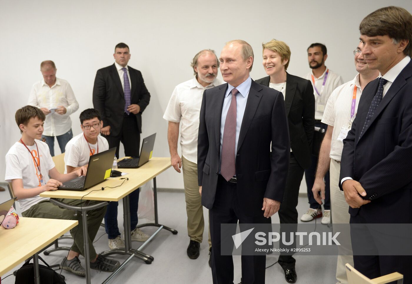 President Vladimir Putin visits Syrius educational center in Sochi