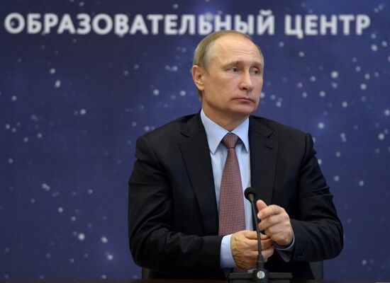 President Vladimir Putin visits Syrius educational center in Sochi