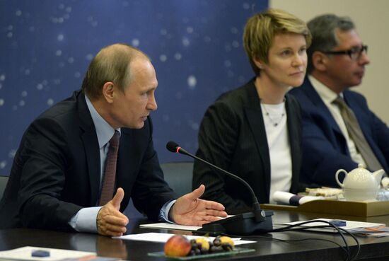 President Vladimir Putin visits Syrius educational center in Sochi
