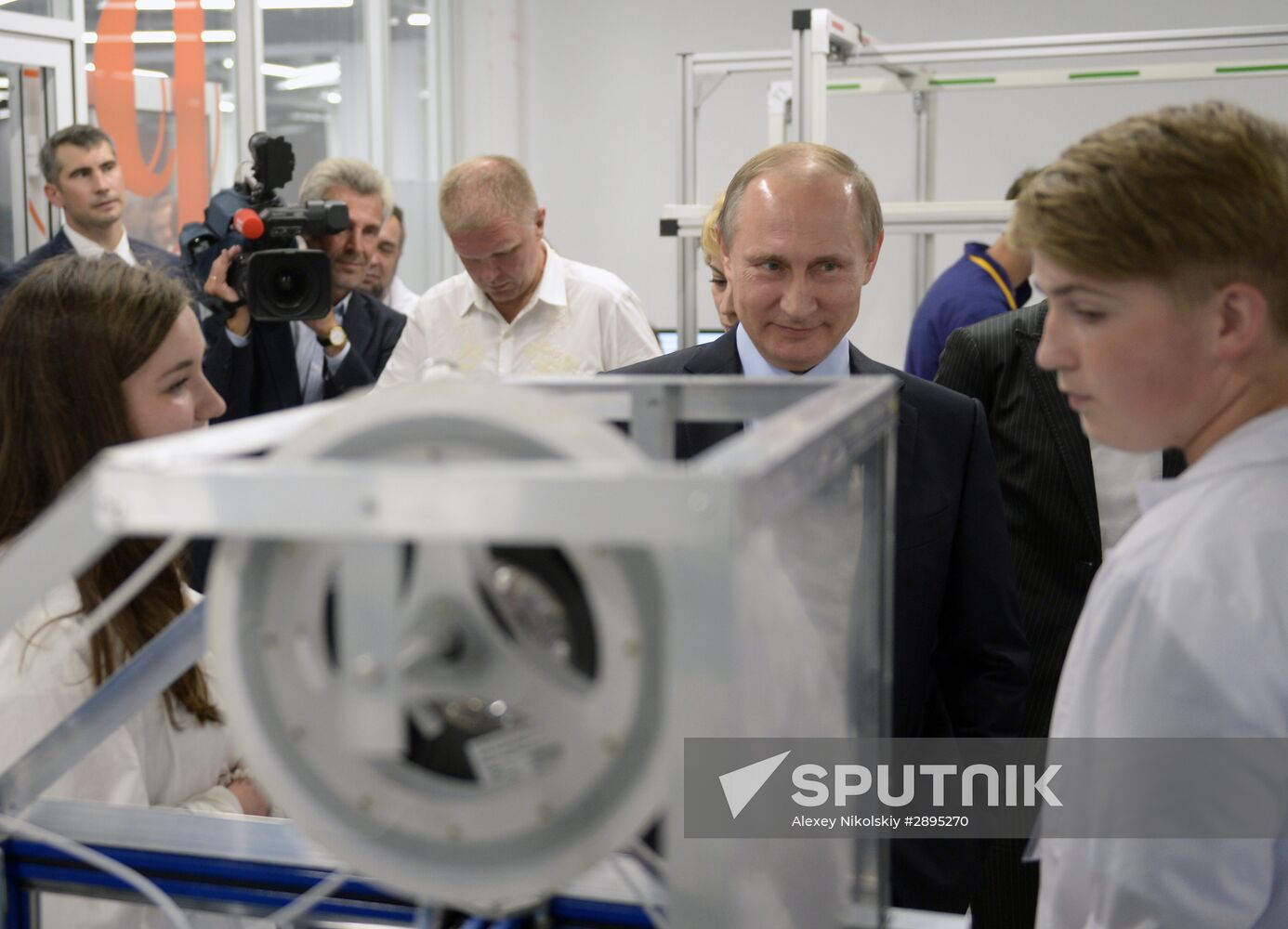 President Vladimir Putin visits Syrius educational center in Sochi