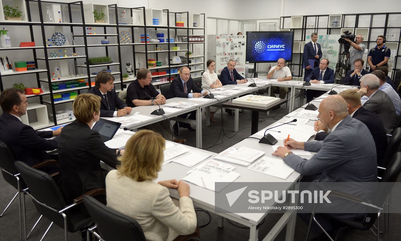 President Vladimir Putin visits Sirius educational center in Sochi