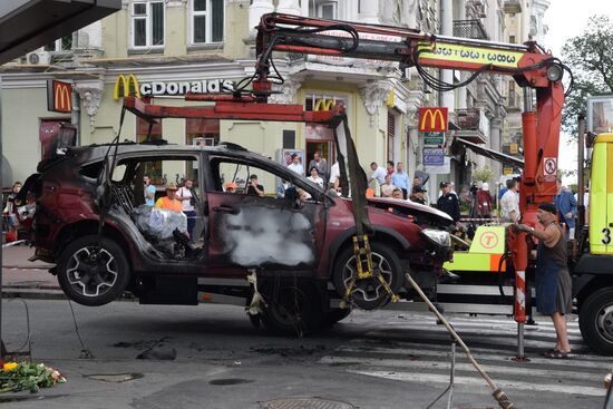 Journalist Pavel Sheremet killed in car explosion in Kiev