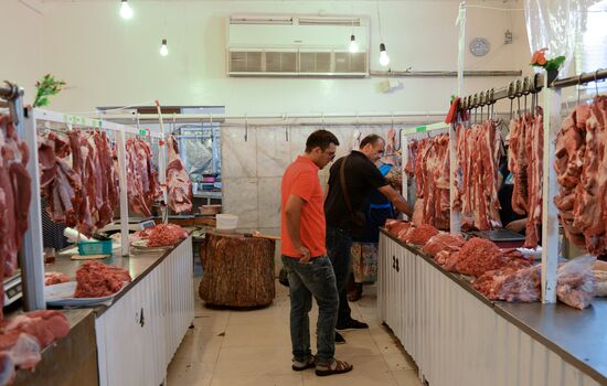 Cattle meat is tested for lumpy skin disease