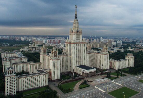 Aerial views of Moscow