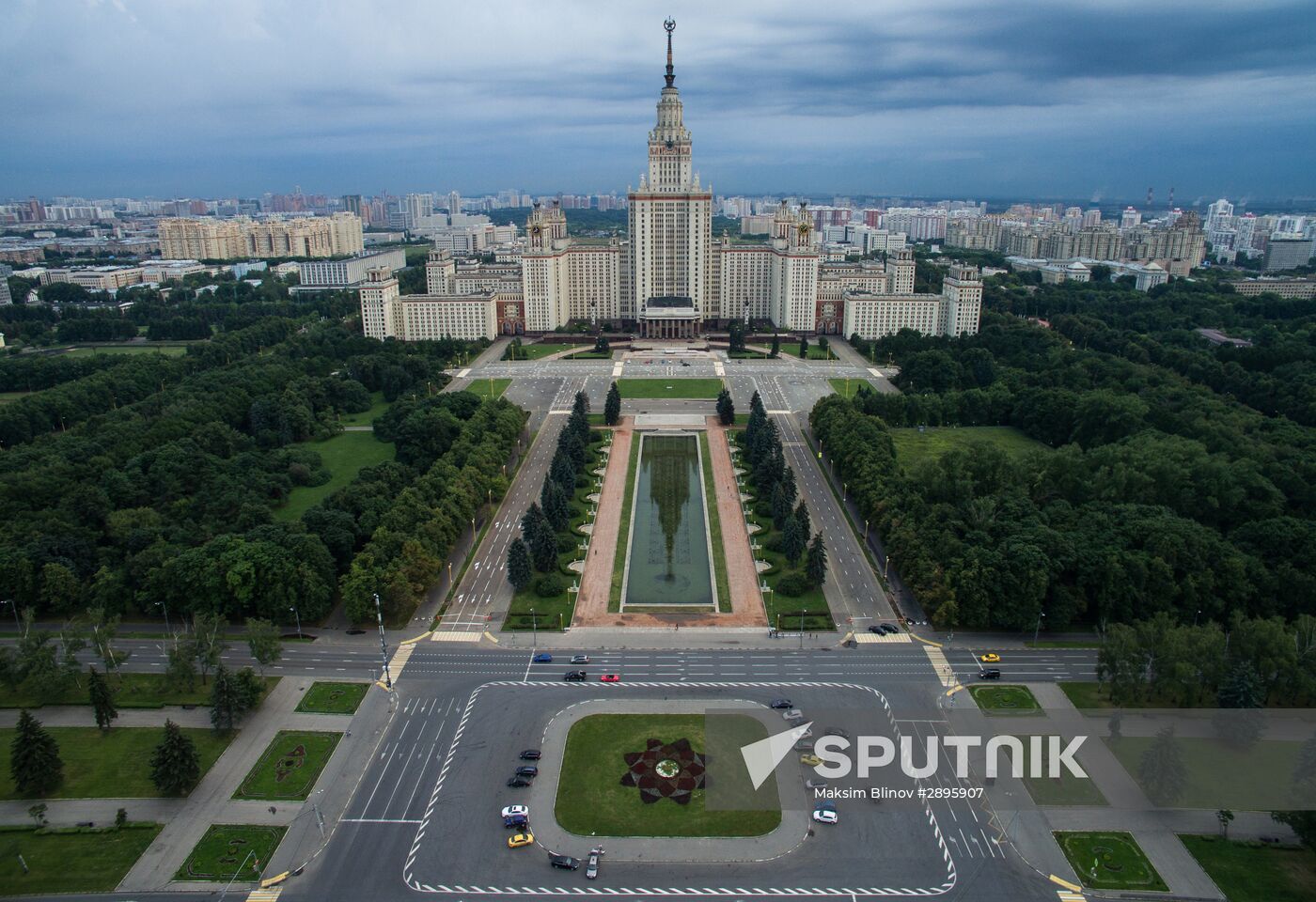 Aerial views of Moscow