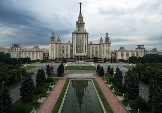 Aerial views of Moscow