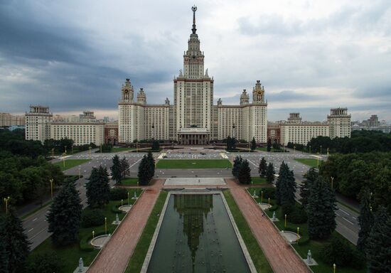 Aerial views of Moscow