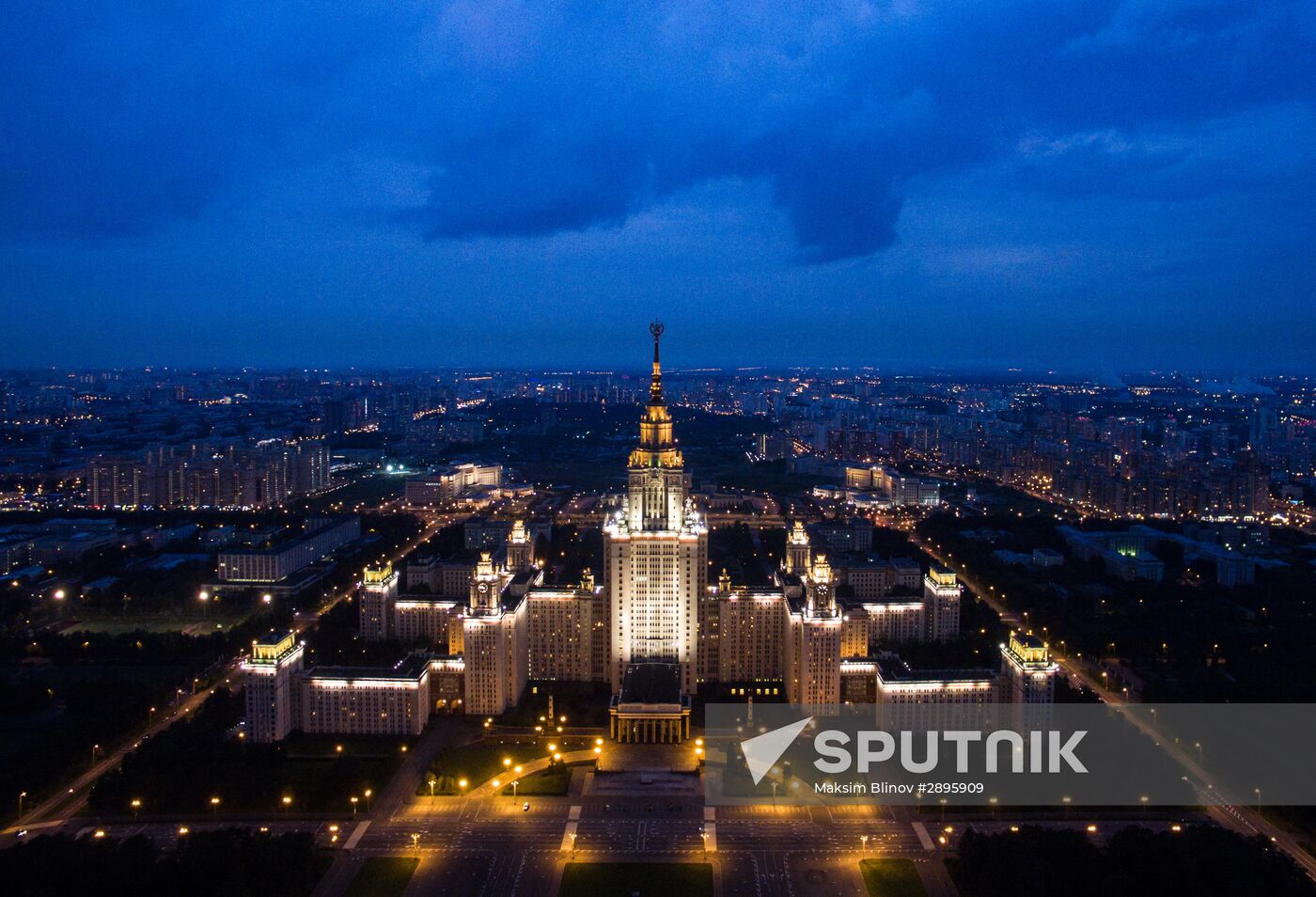 Aerial views of Moscow