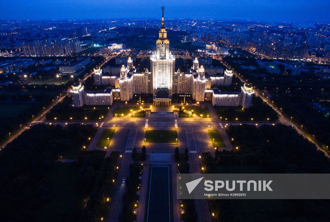 Aerial views of Moscow