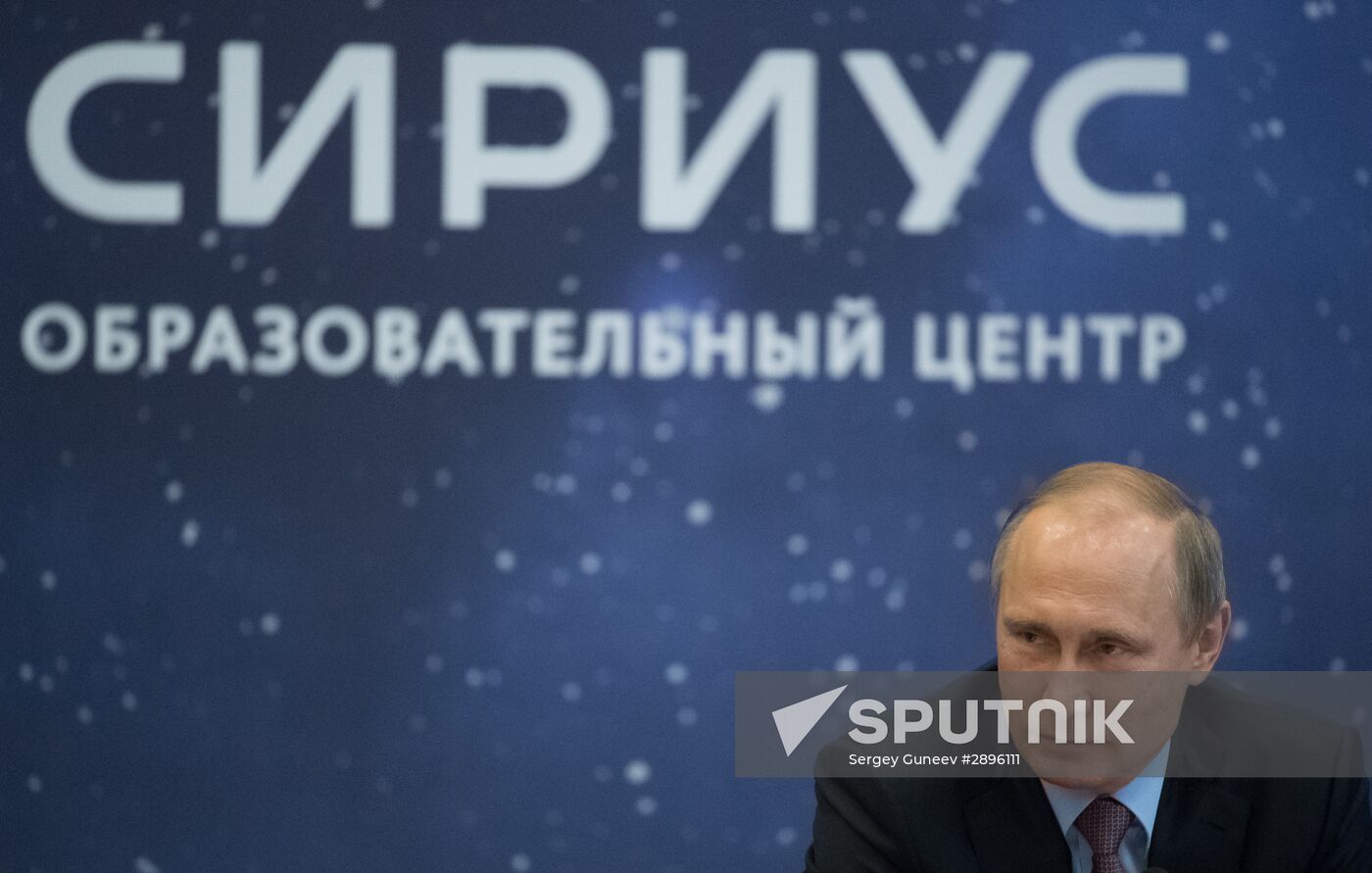 President Vladimir Putin visits Sirius educational center in Sochi
