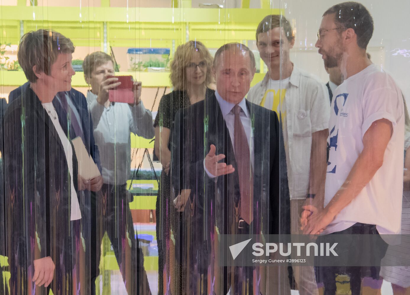 President Vladimir Putin visits Syrius educational center in Sochi