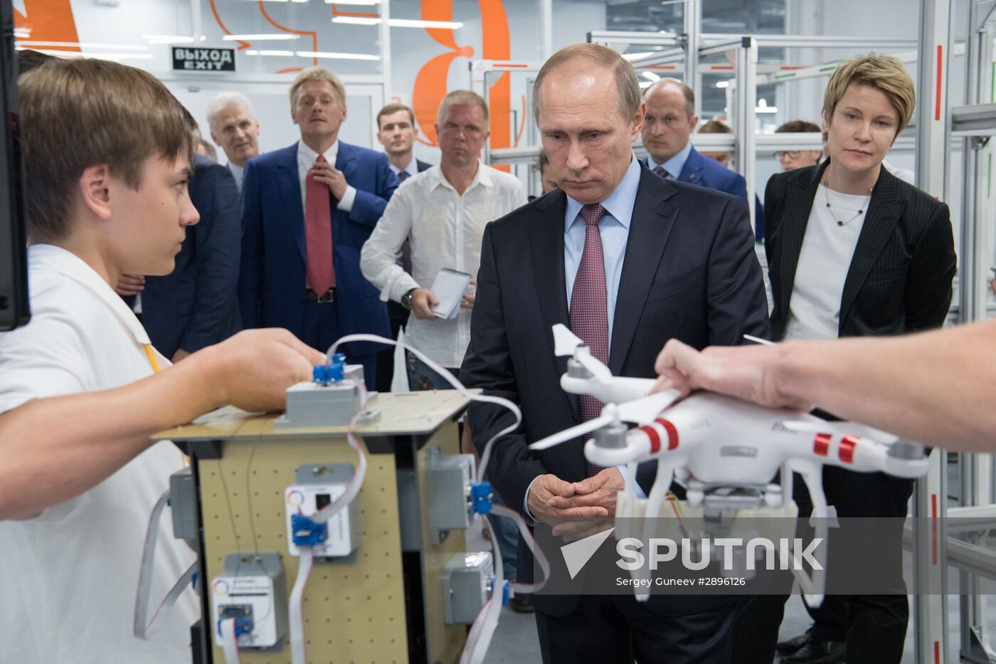President Vladimir Putin visits Syrius educational center in Sochi