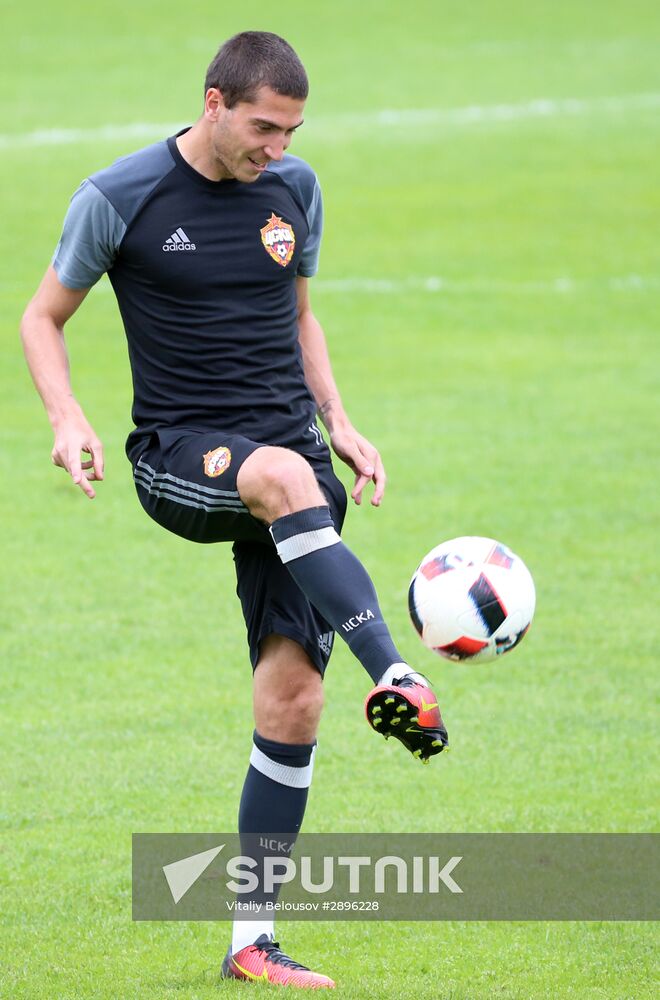 Football. FC CSKA holds training session