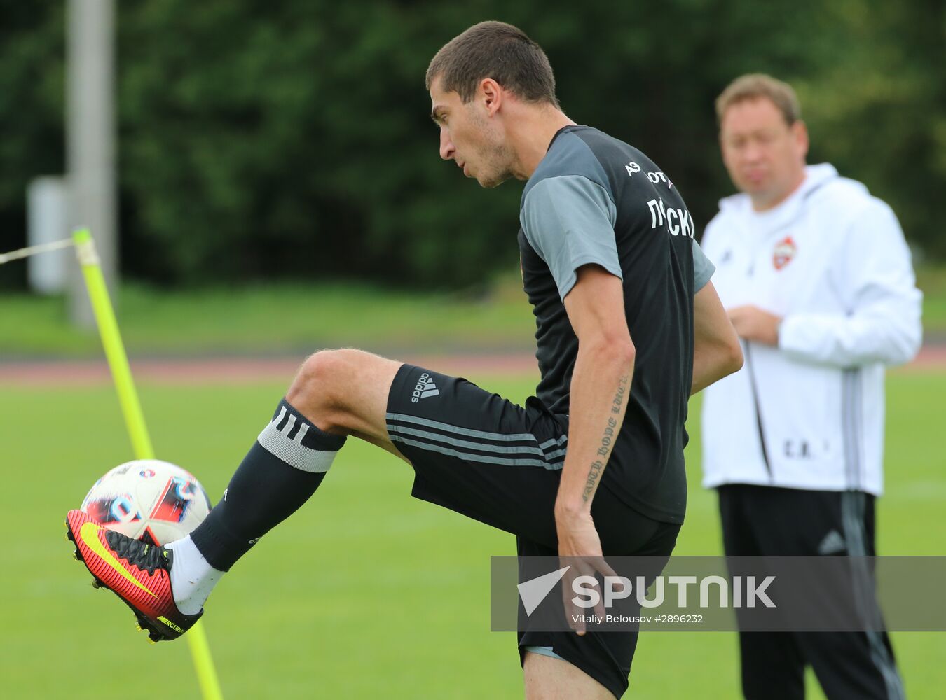 Football. FC CSKA holds training session