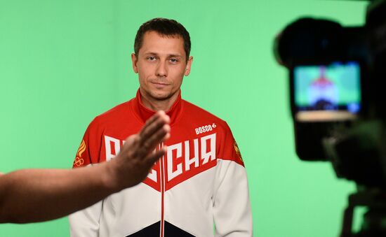 Russian Olympic athletic and freestyle wrestling teams' gear for the 2016 Olympics