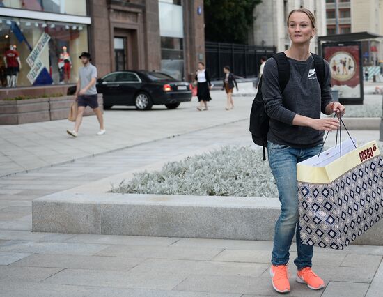 Russian Olympic athletic and freestyle wrestling teams' gear for the 2016 Olympics